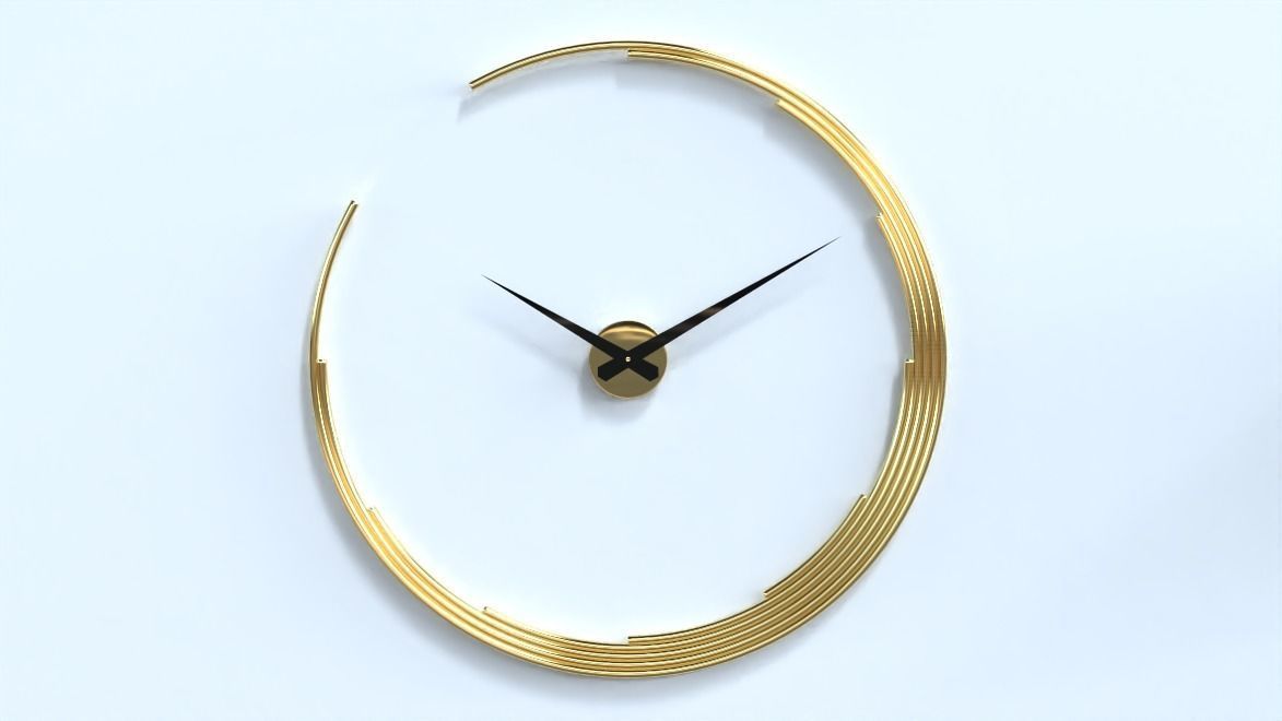 wall clock home decoration set -  14 pcs 3D model_12