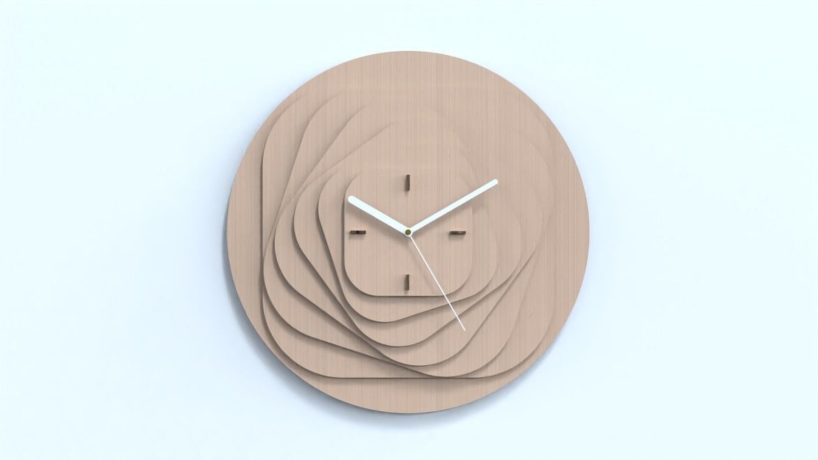 wall clock home decoration set -  14 pcs 3D model_8
