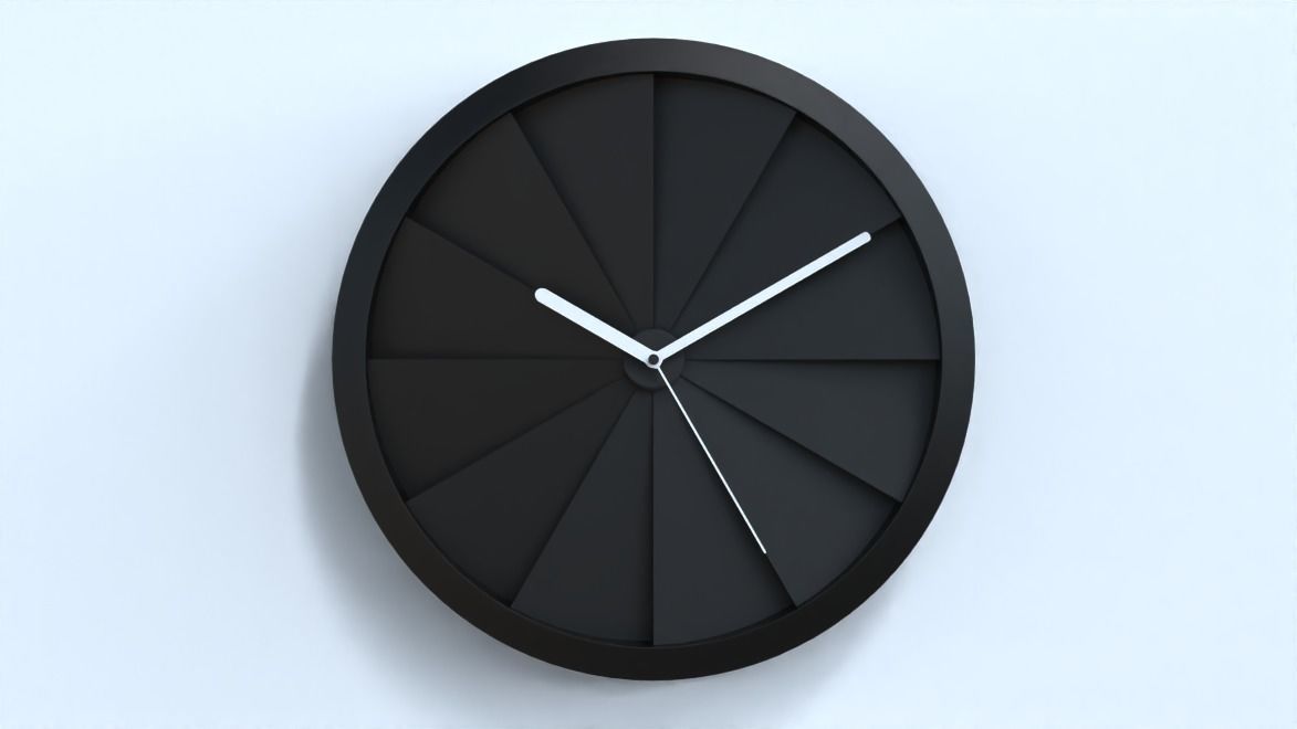 wall clock home decoration set -  14 pcs 3D model_14