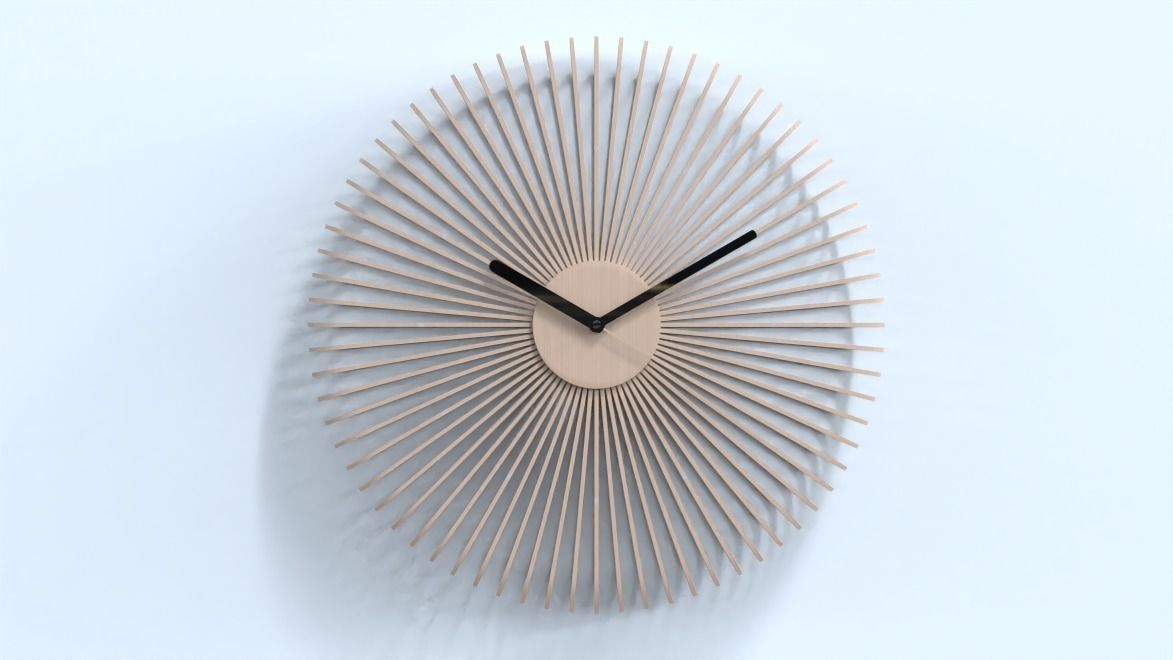 wall clock home decoration set -  14 pcs 3D model_3