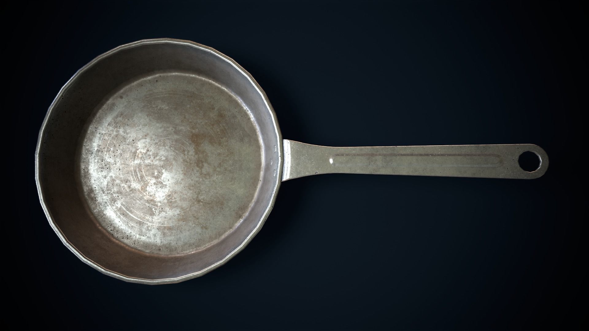 Electric stove and utensils set Low-poly 3D model_13