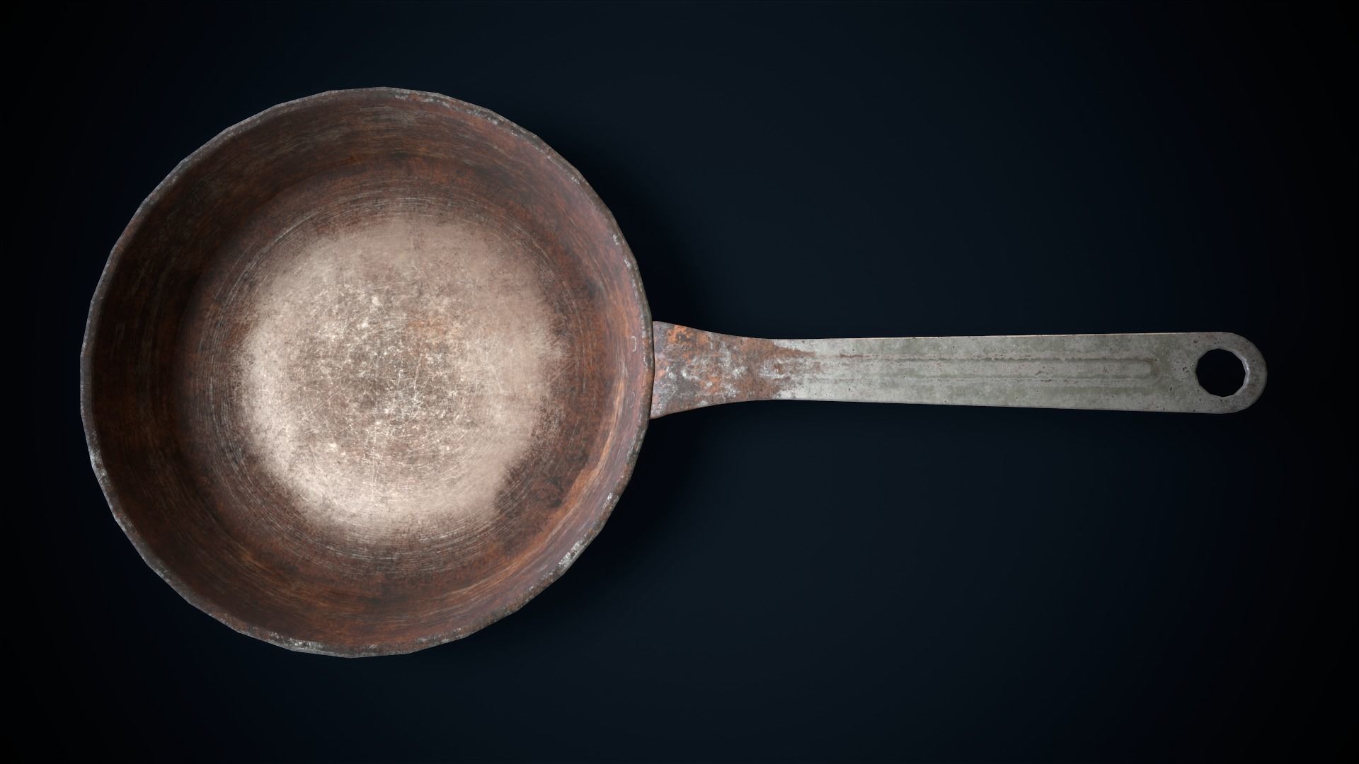 Electric stove and utensils set Low-poly 3D model_14