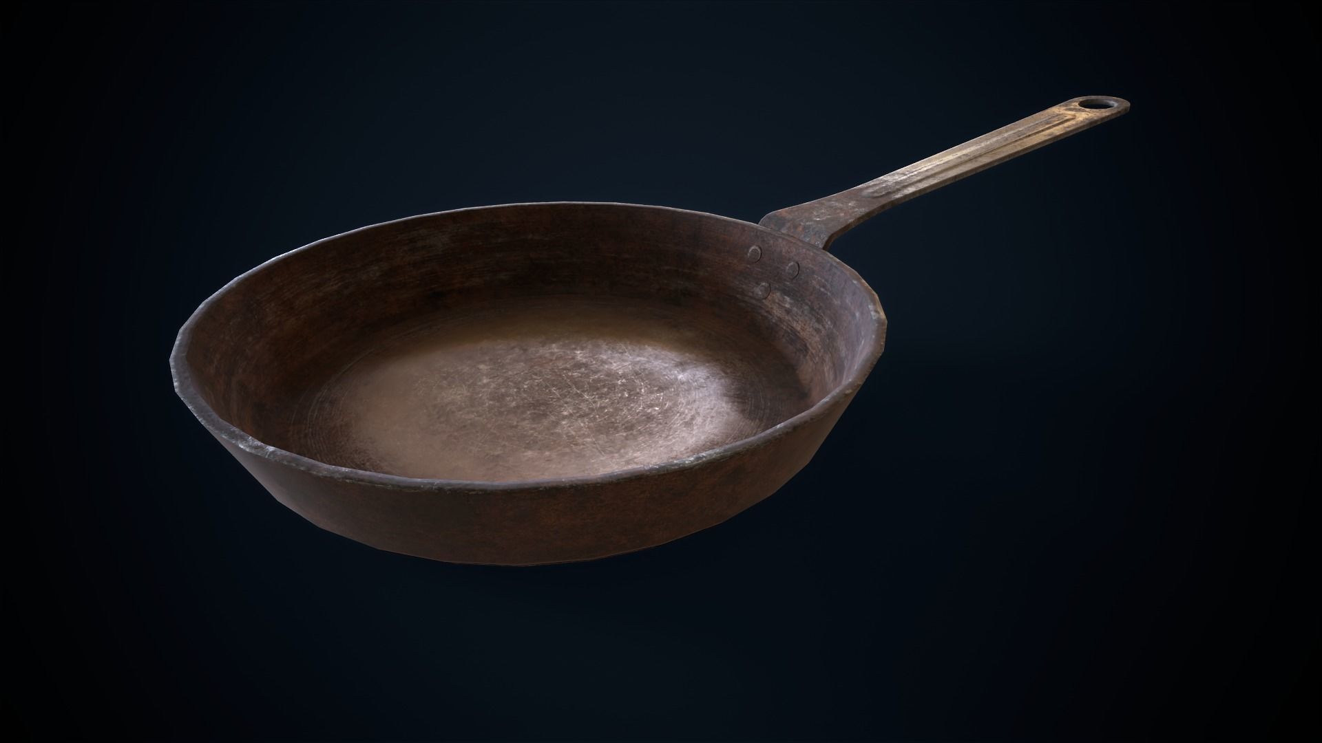 Electric stove and utensils set Low-poly 3D model_11