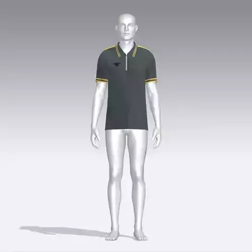 T-shirt mannequin wearing polo shirt