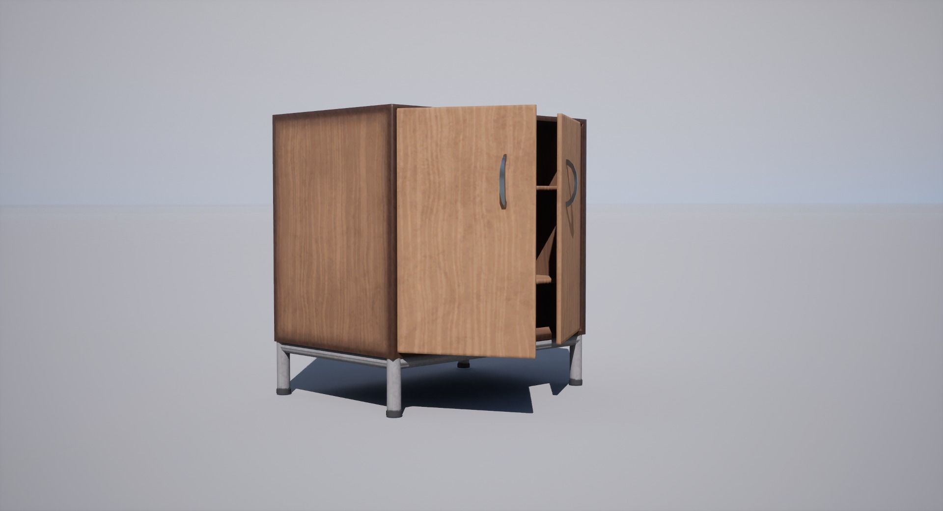 Cabinet Low-poly 3D model_15