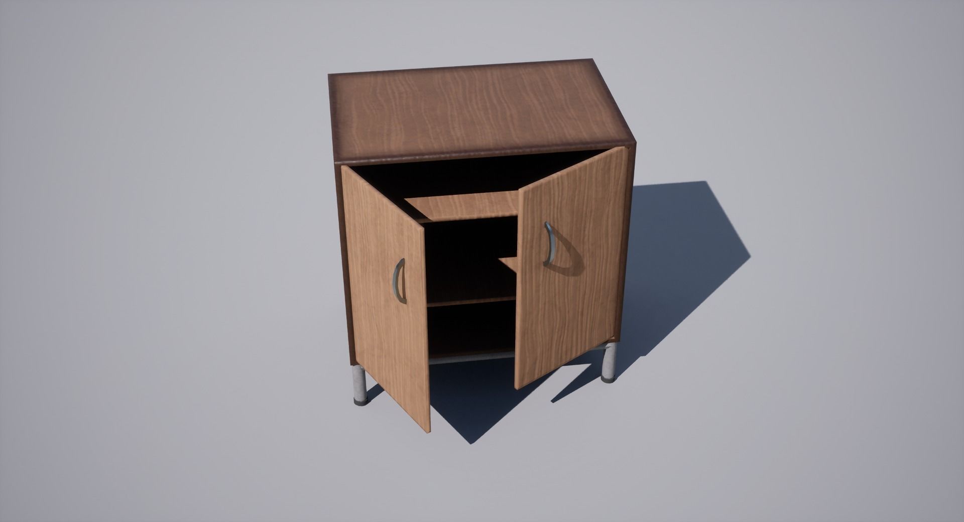 Cabinet Low-poly 3D model_13