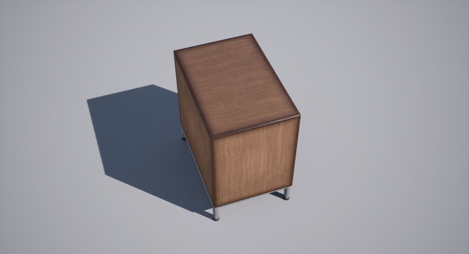 Cabinet Low-poly 3D model_4