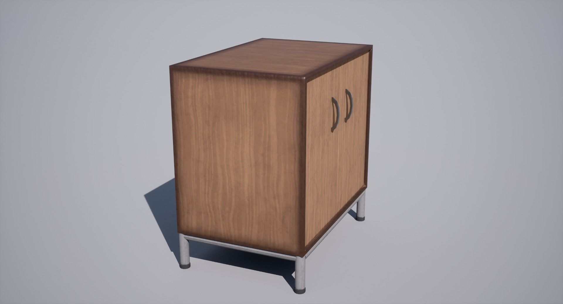 Cabinet Low-poly 3D model_8