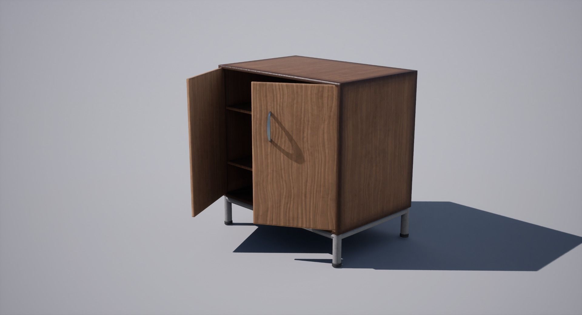 Cabinet Low-poly 3D model_11