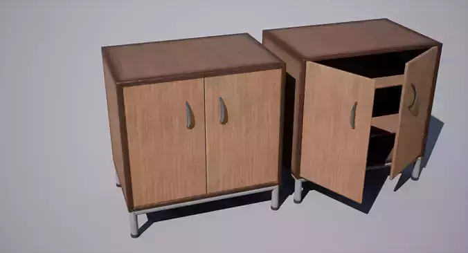 Cabinet Low-poly 3D model