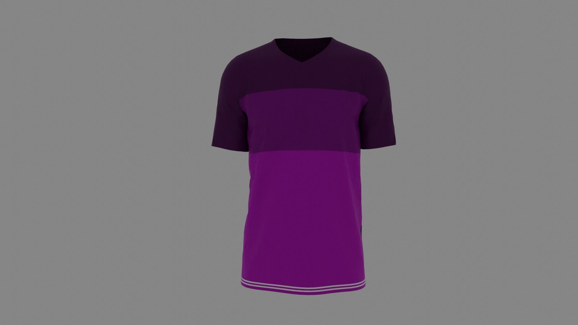 T-shirt male mannequin wearing shirt Low-poly 3D model_1