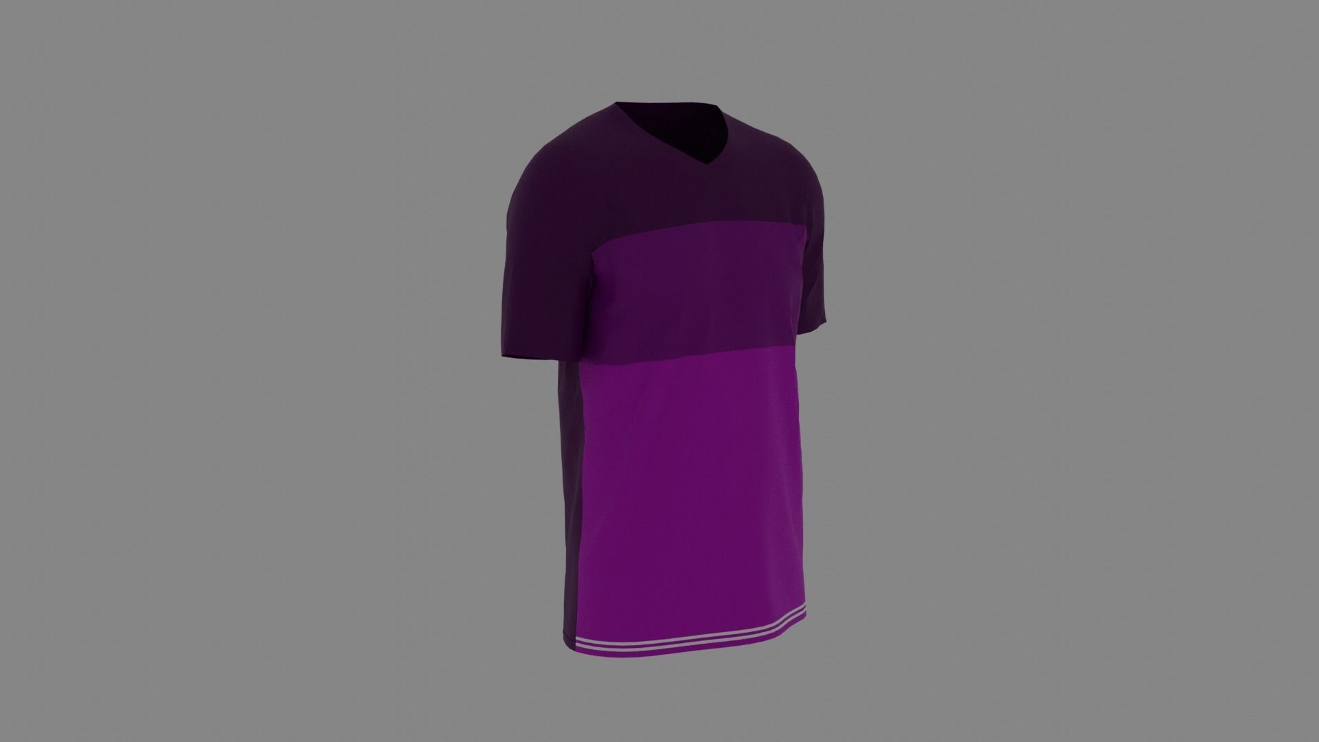 T-shirt male mannequin wearing shirt Low-poly 3D model_3