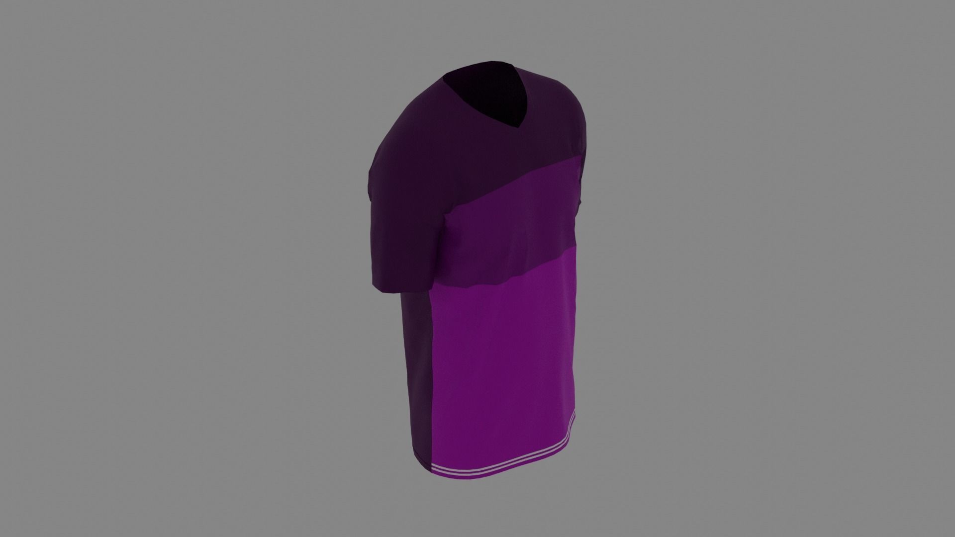 T-shirt male mannequin wearing shirt Low-poly 3D model_6