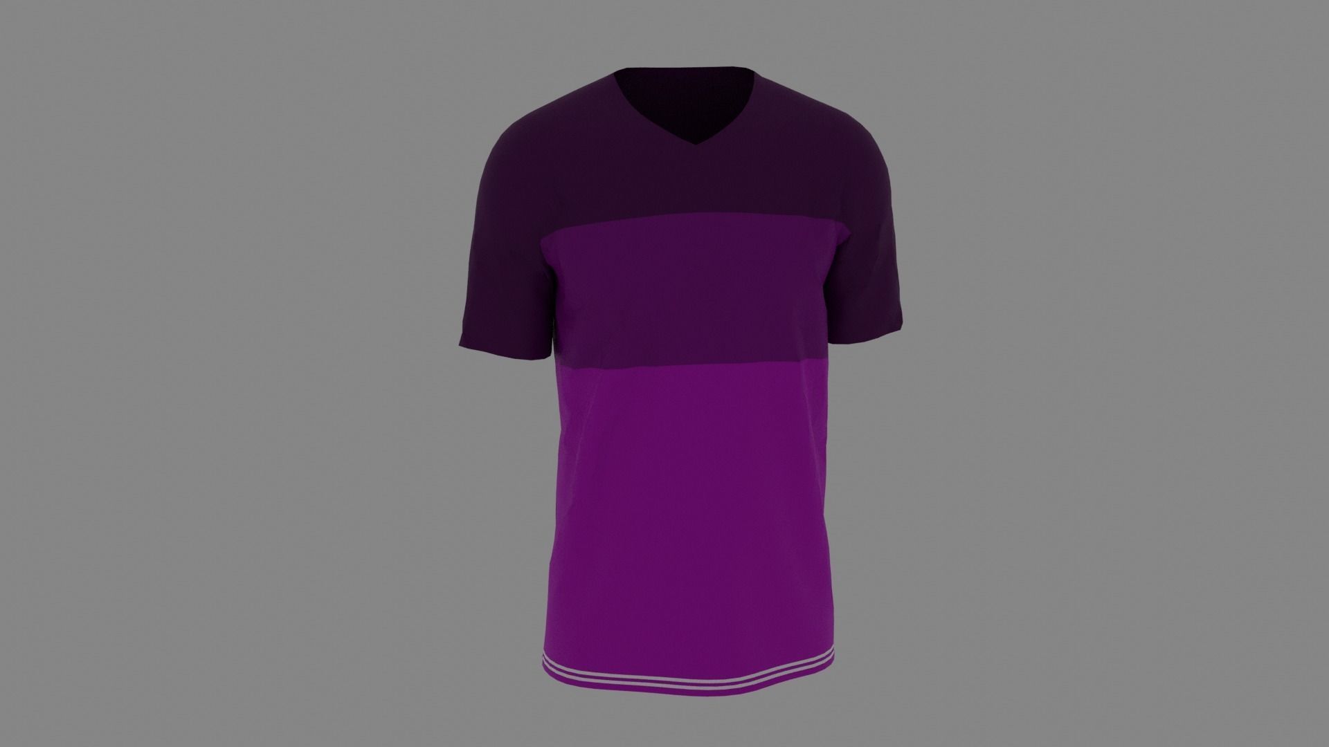 T-shirt male mannequin wearing shirt Low-poly 3D model_7