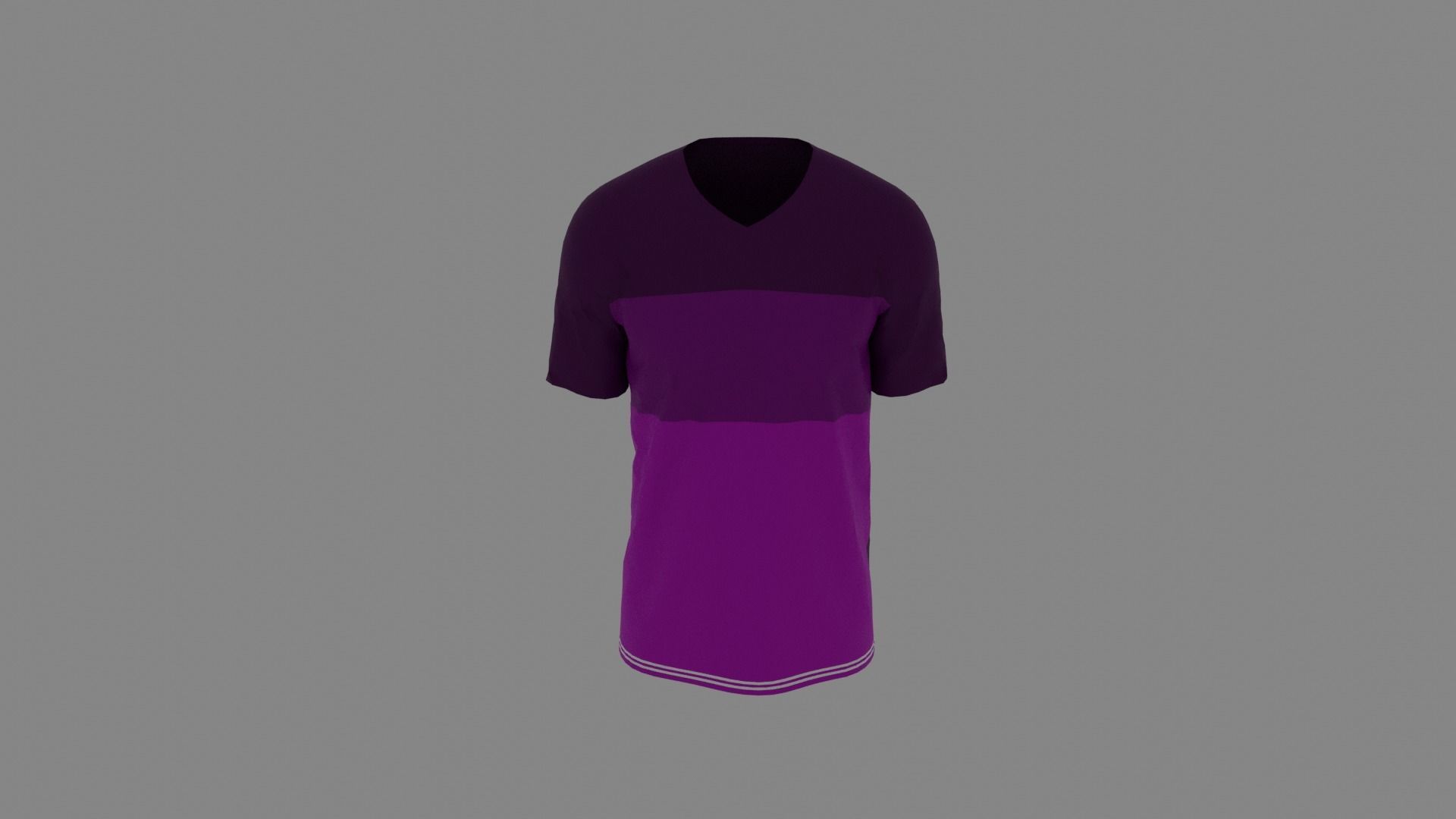 T-shirt male mannequin wearing shirt Low-poly 3D model_4