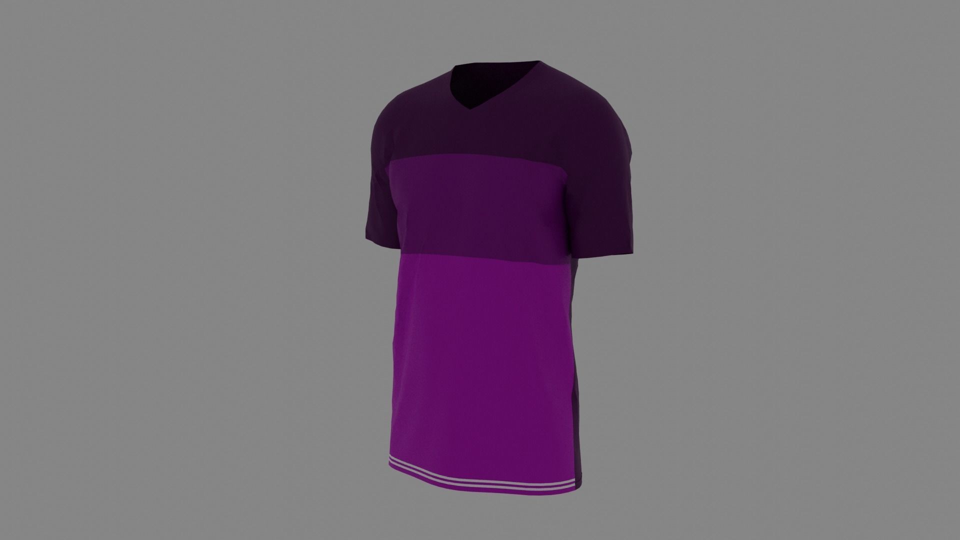 T-shirt male mannequin wearing shirt Low-poly 3D model_2
