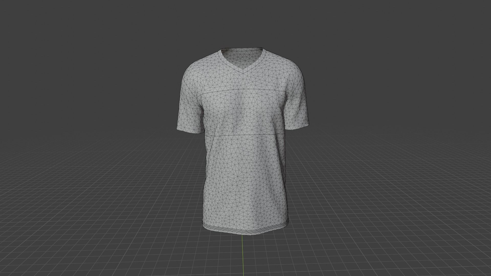 T-shirt male mannequin wearing shirt Low-poly 3D model_8
