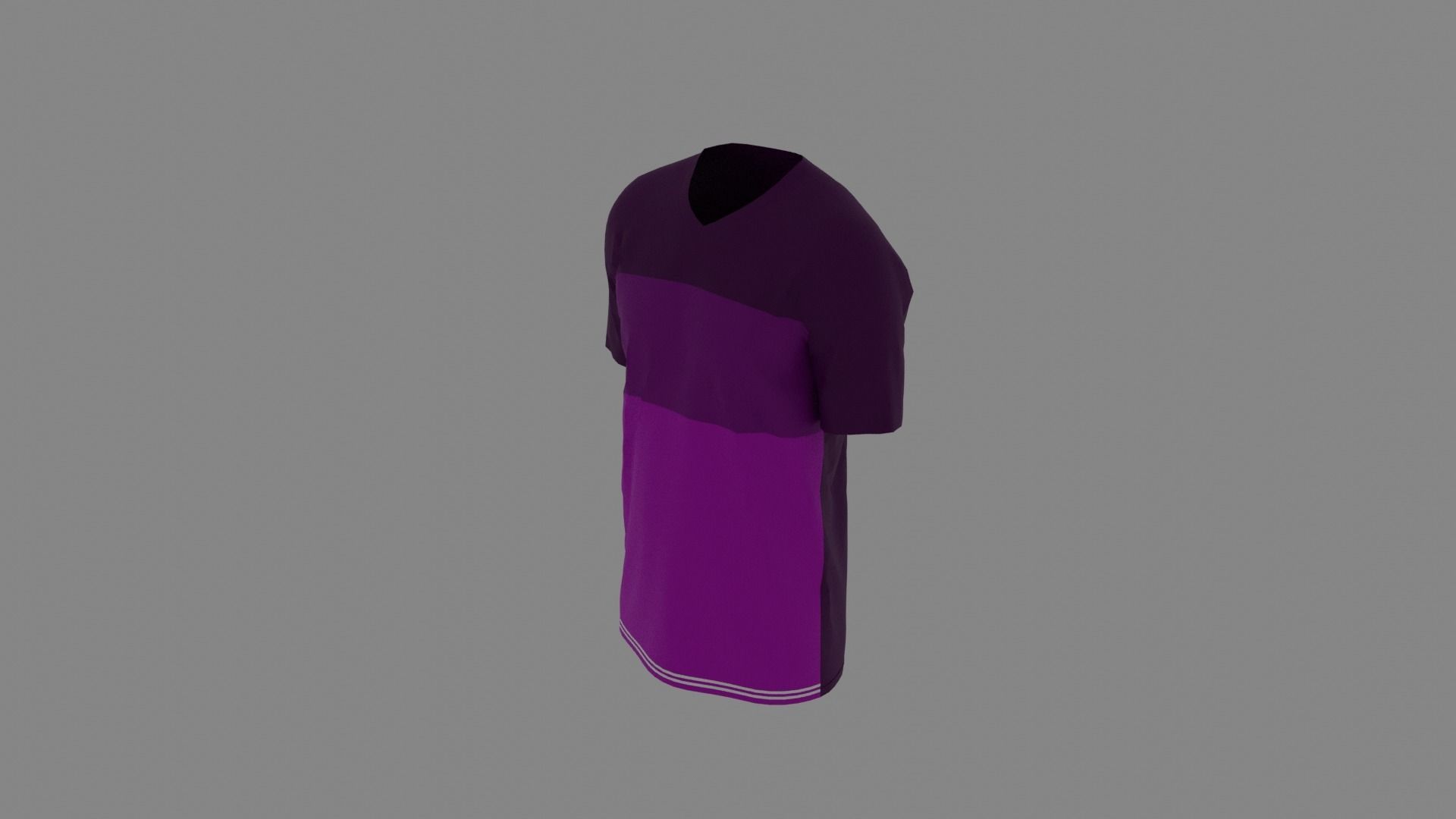 T-shirt male mannequin wearing shirt Low-poly 3D model_5
