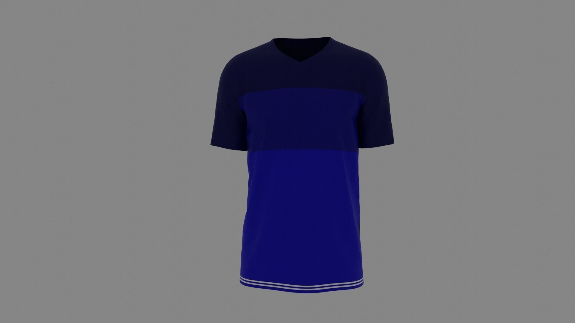 T-shirt male mannequin wearing shirt Low-poly 3D model_1