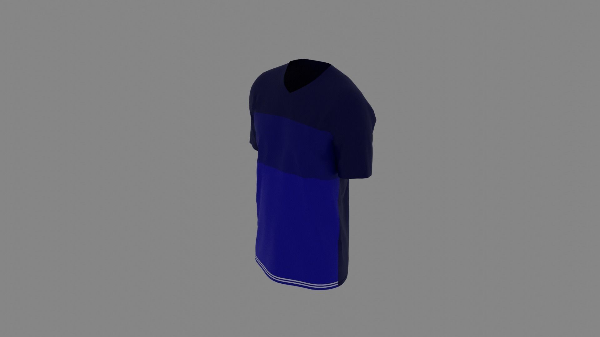 T-shirt male mannequin wearing shirt Low-poly 3D model_5