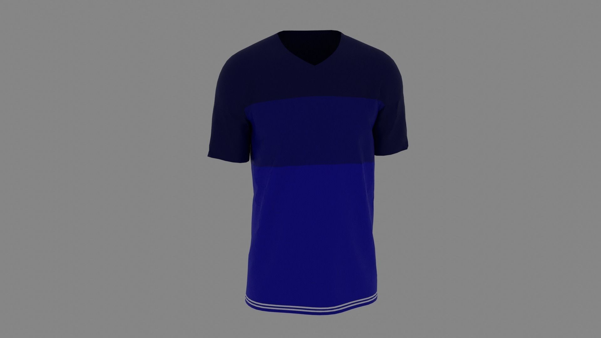 T-shirt male mannequin wearing shirt Low-poly 3D model_7