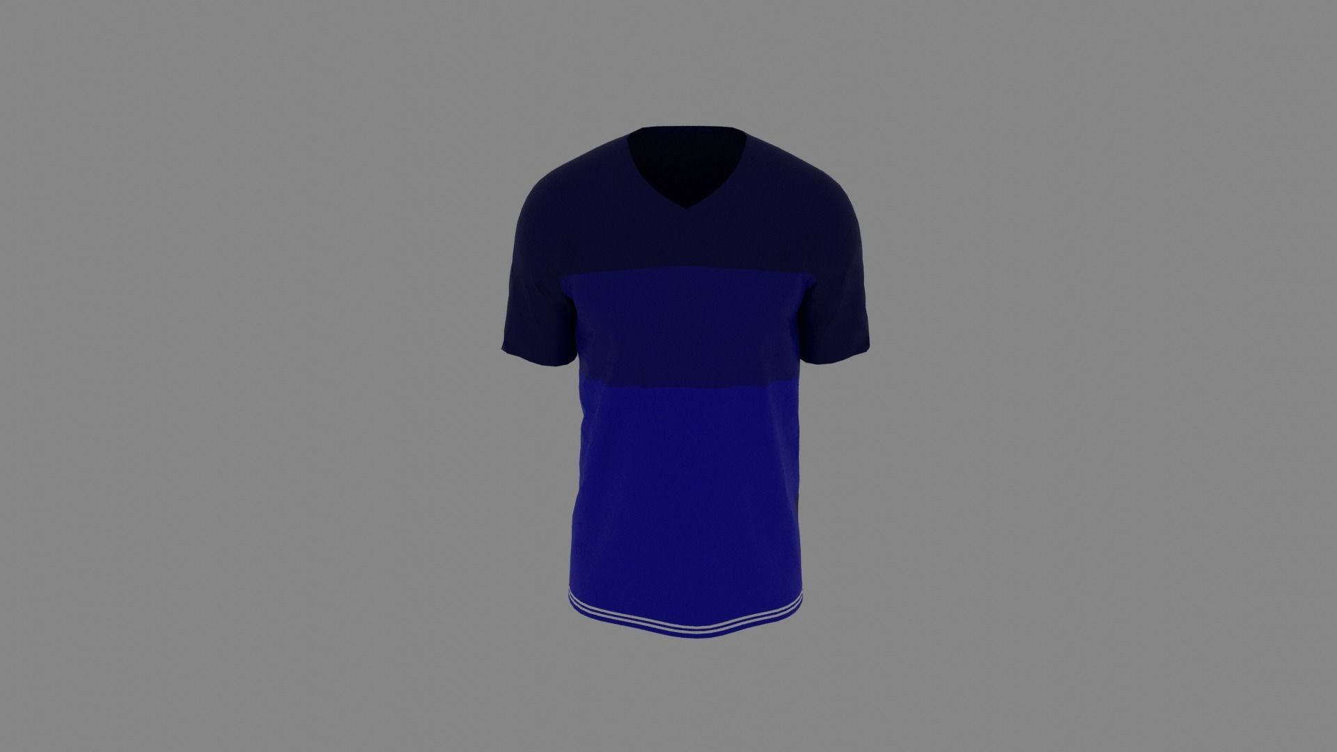 T-shirt male mannequin wearing shirt Low-poly 3D model_4
