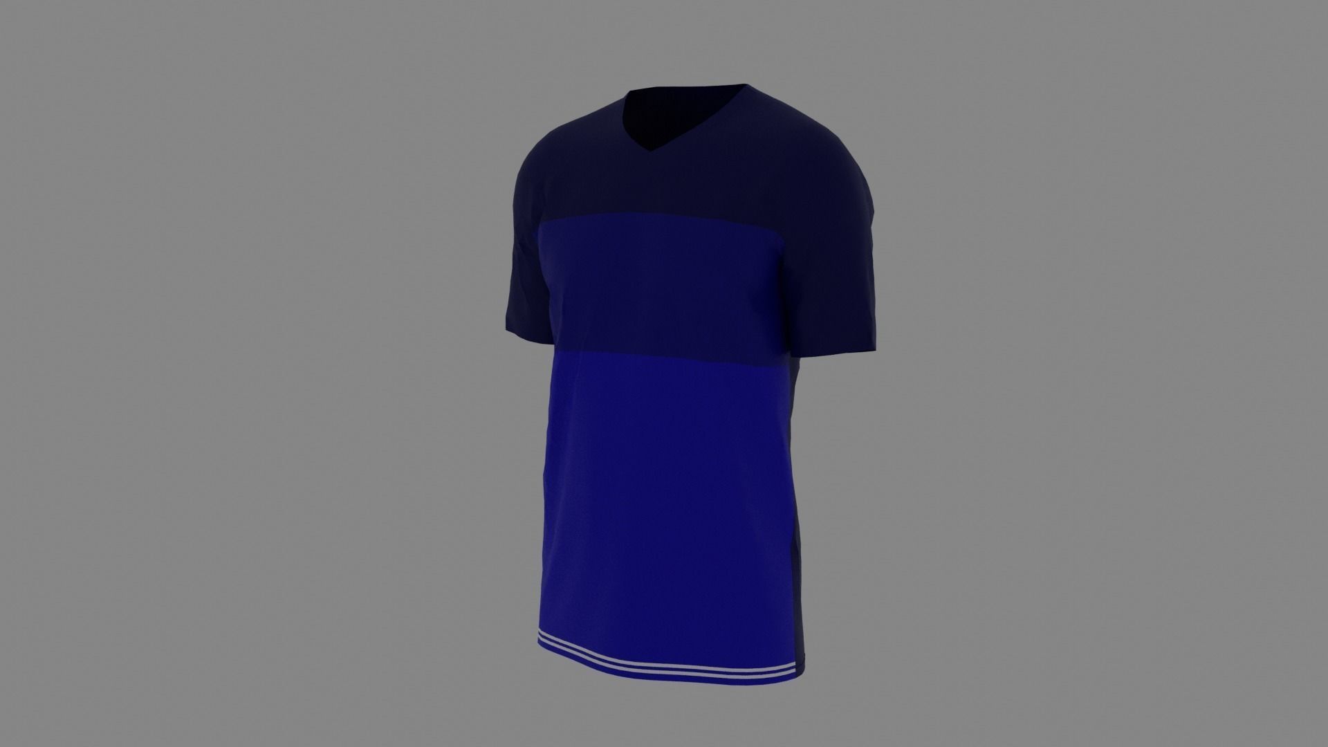 T-shirt male mannequin wearing shirt Low-poly 3D model_2