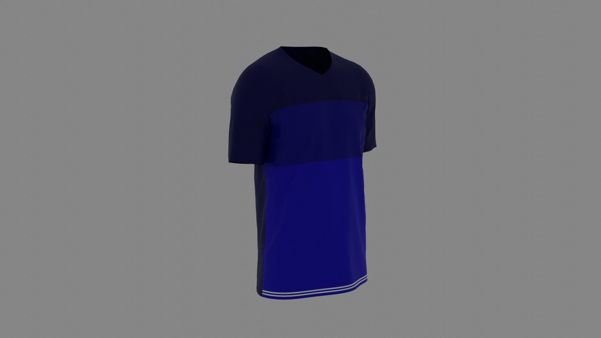 T-shirt male mannequin wearing shirt Low-poly 3D model_3