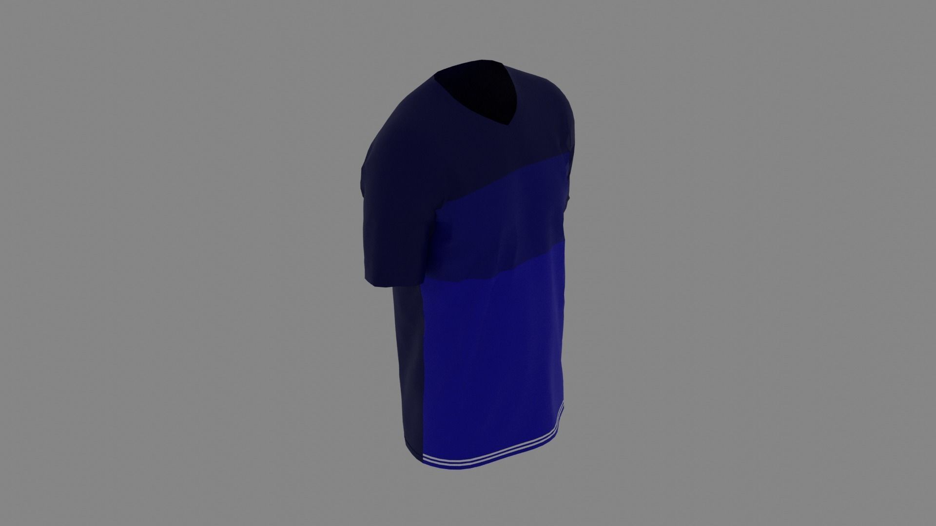 T-shirt male mannequin wearing shirt Low-poly 3D model_6
