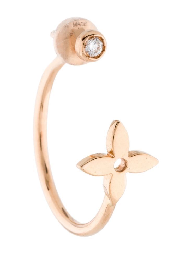 YD256 rose gold plated hoop earring 3D print model_4