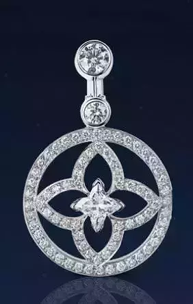 YD257 pendant with gold design