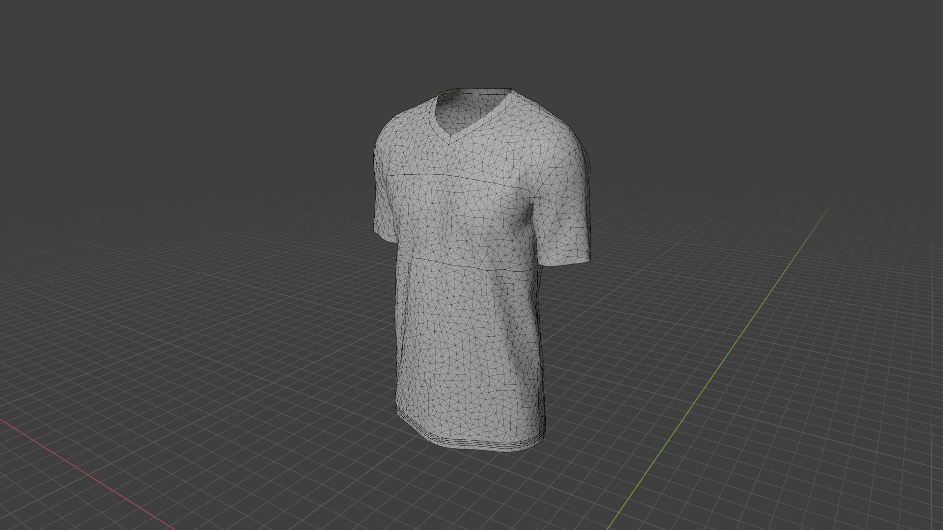T-shirt mannequin Low-poly 3D model_9