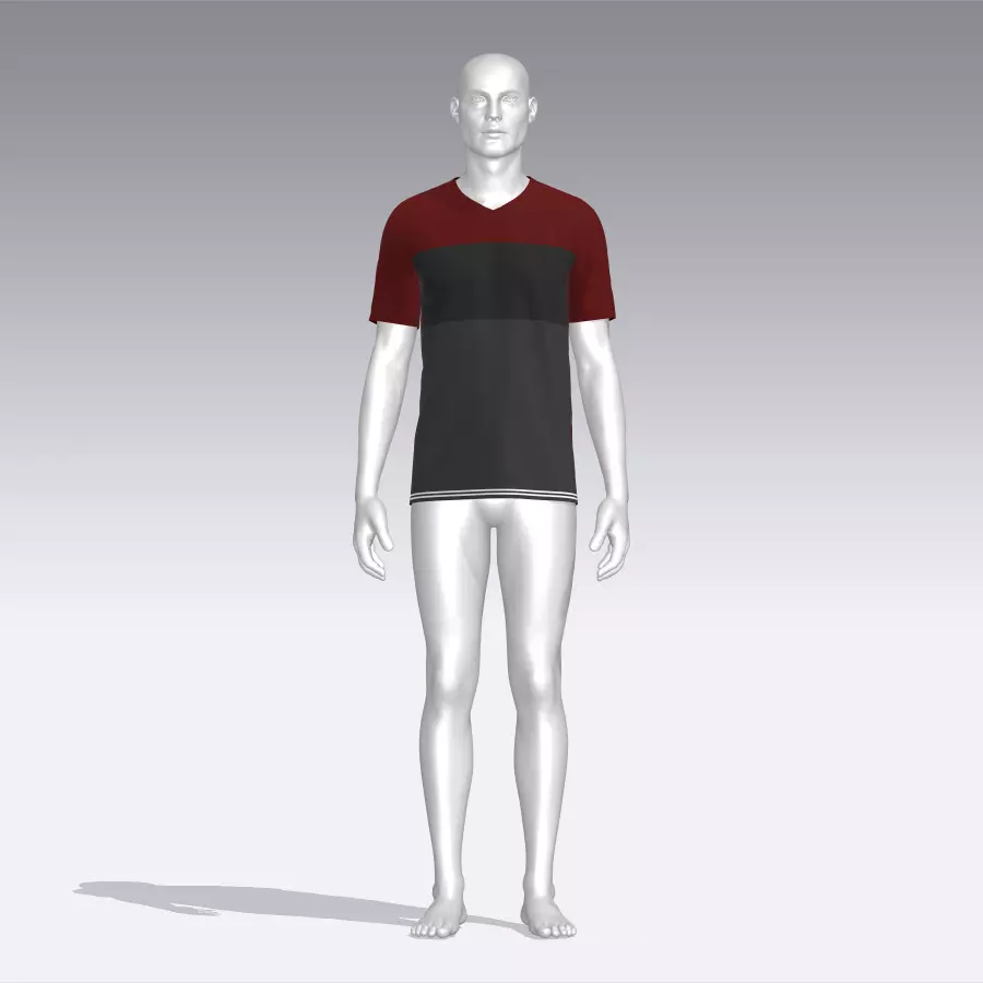 T-shirt mannequin Low-poly 3D model_0