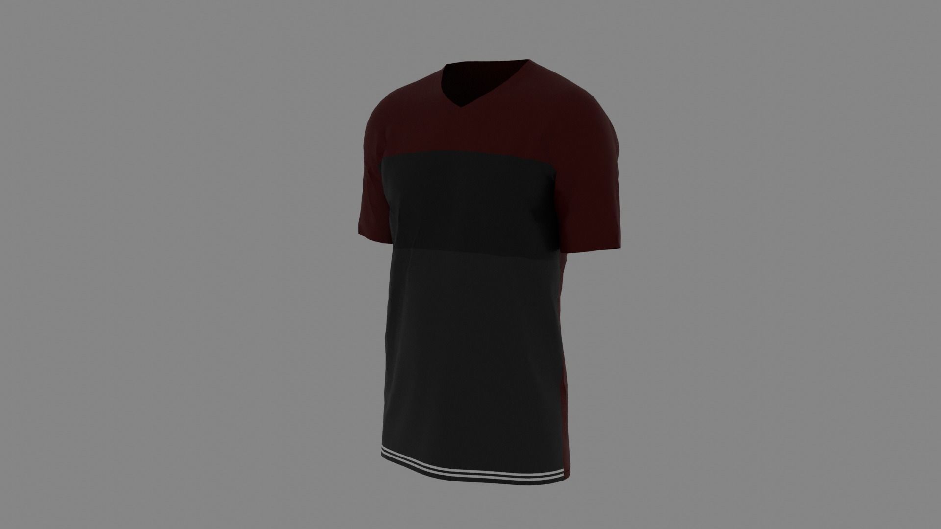 T-shirt mannequin Low-poly 3D model_2