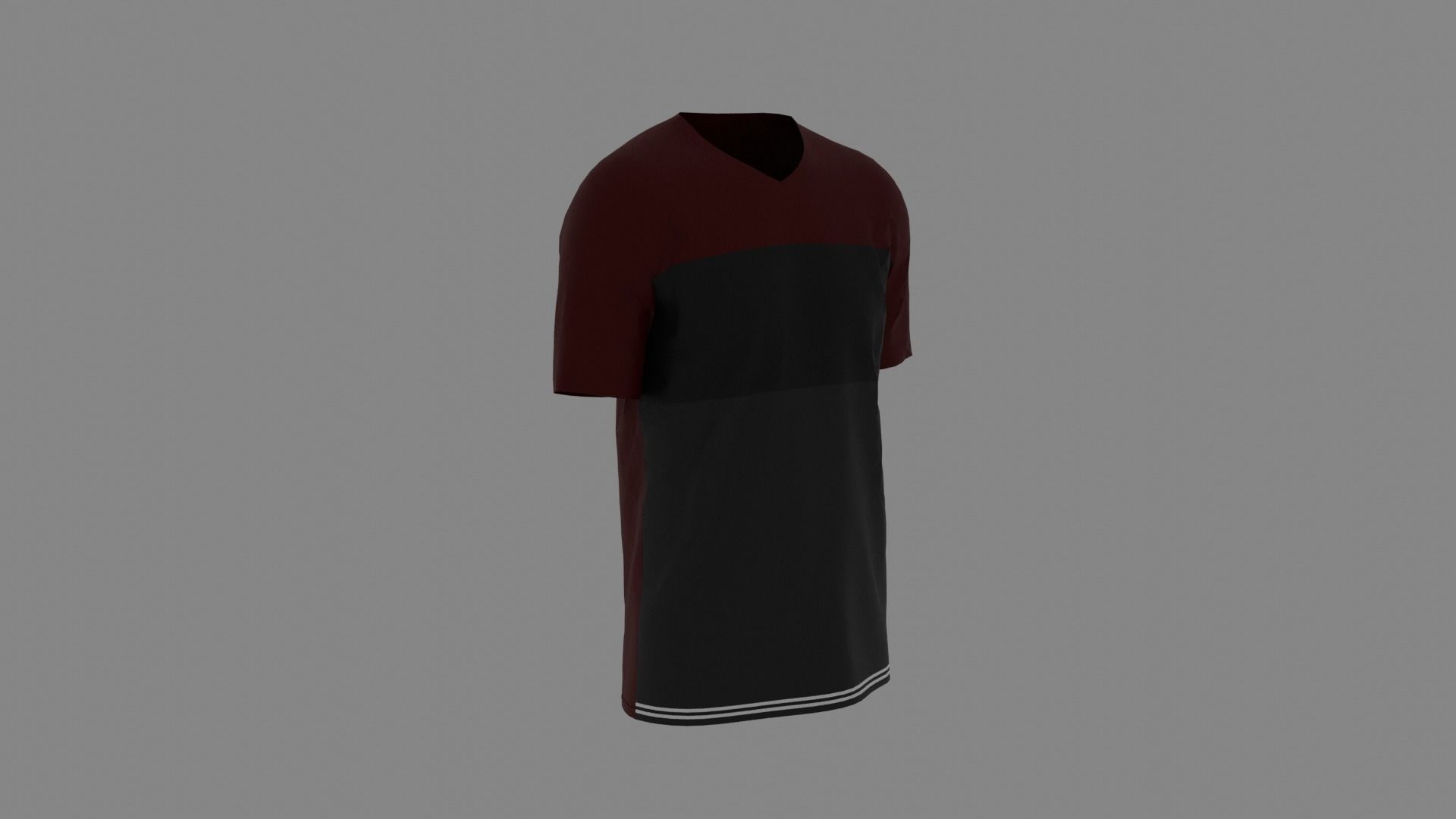 T-shirt mannequin Low-poly 3D model_3
