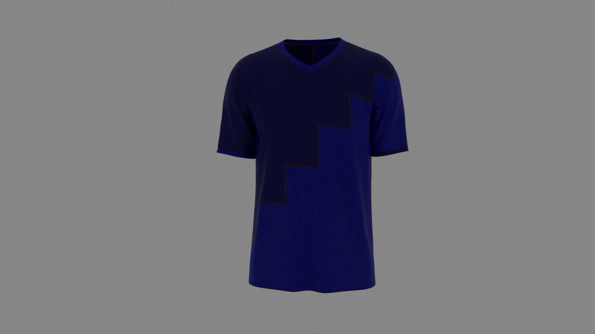 T-shirt mannequin wearing shirt Low-poly 3D model_1
