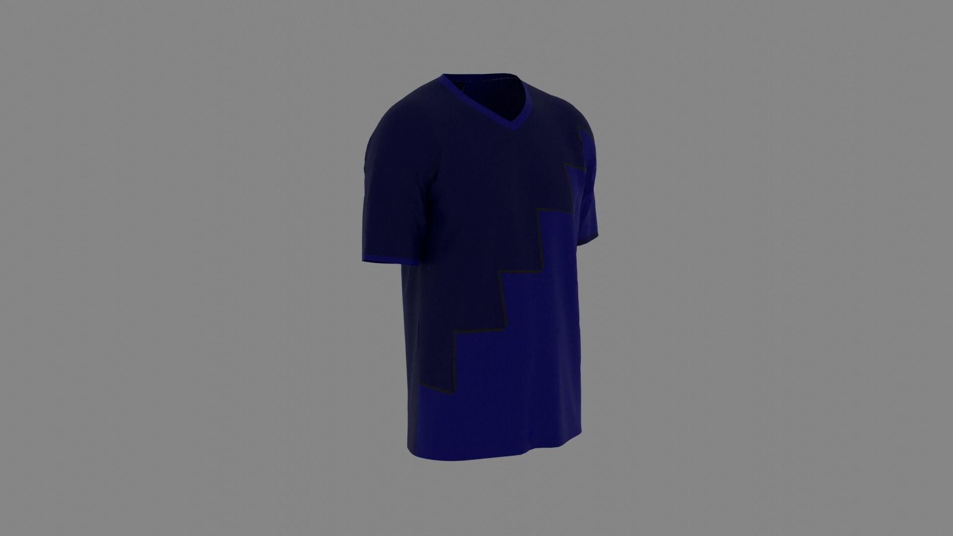 T-shirt mannequin wearing shirt Low-poly 3D model_3