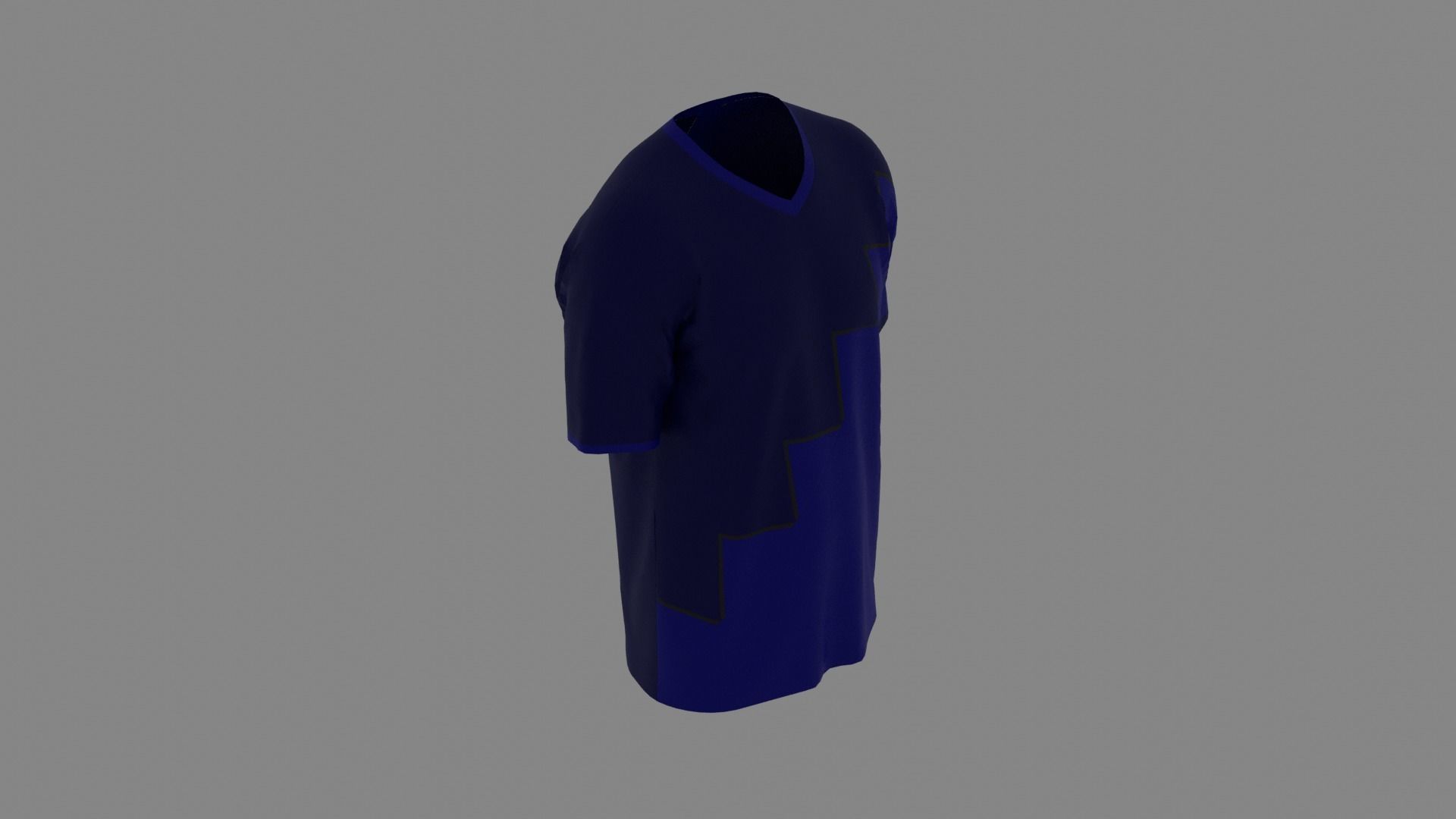T-shirt mannequin wearing shirt Low-poly 3D model_6