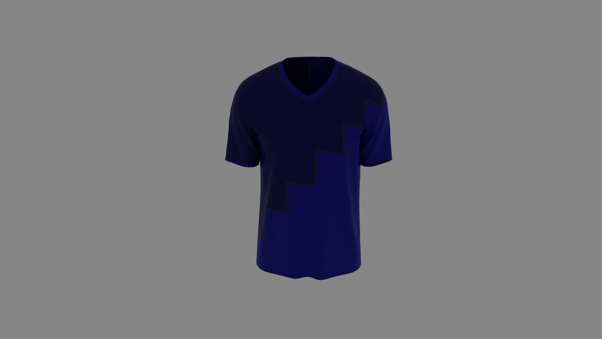 T-shirt mannequin wearing shirt Low-poly 3D model_4