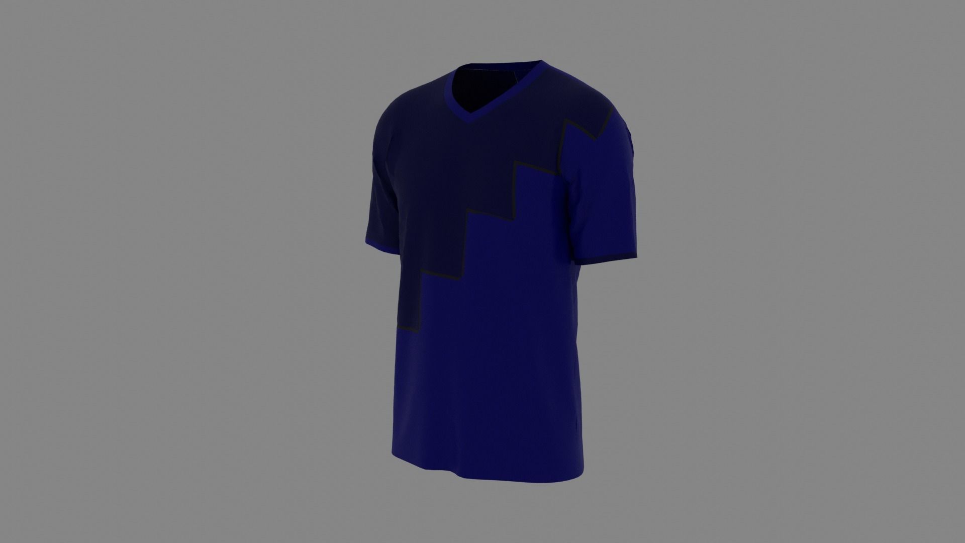 T-shirt mannequin wearing shirt Low-poly 3D model_2