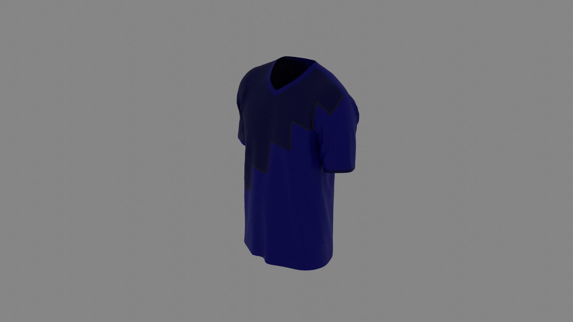 T-shirt mannequin wearing shirt Low-poly 3D model_5