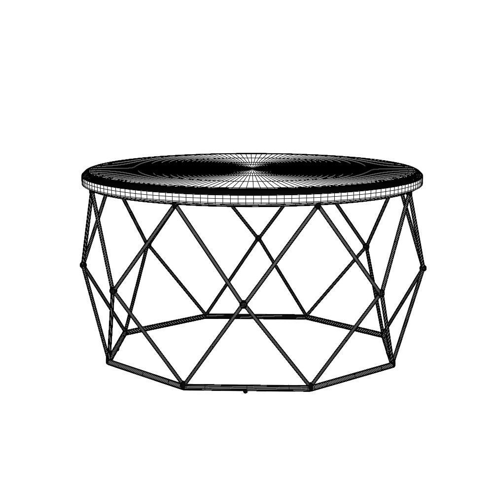 Coffee Table Low-poly 3D model_5
