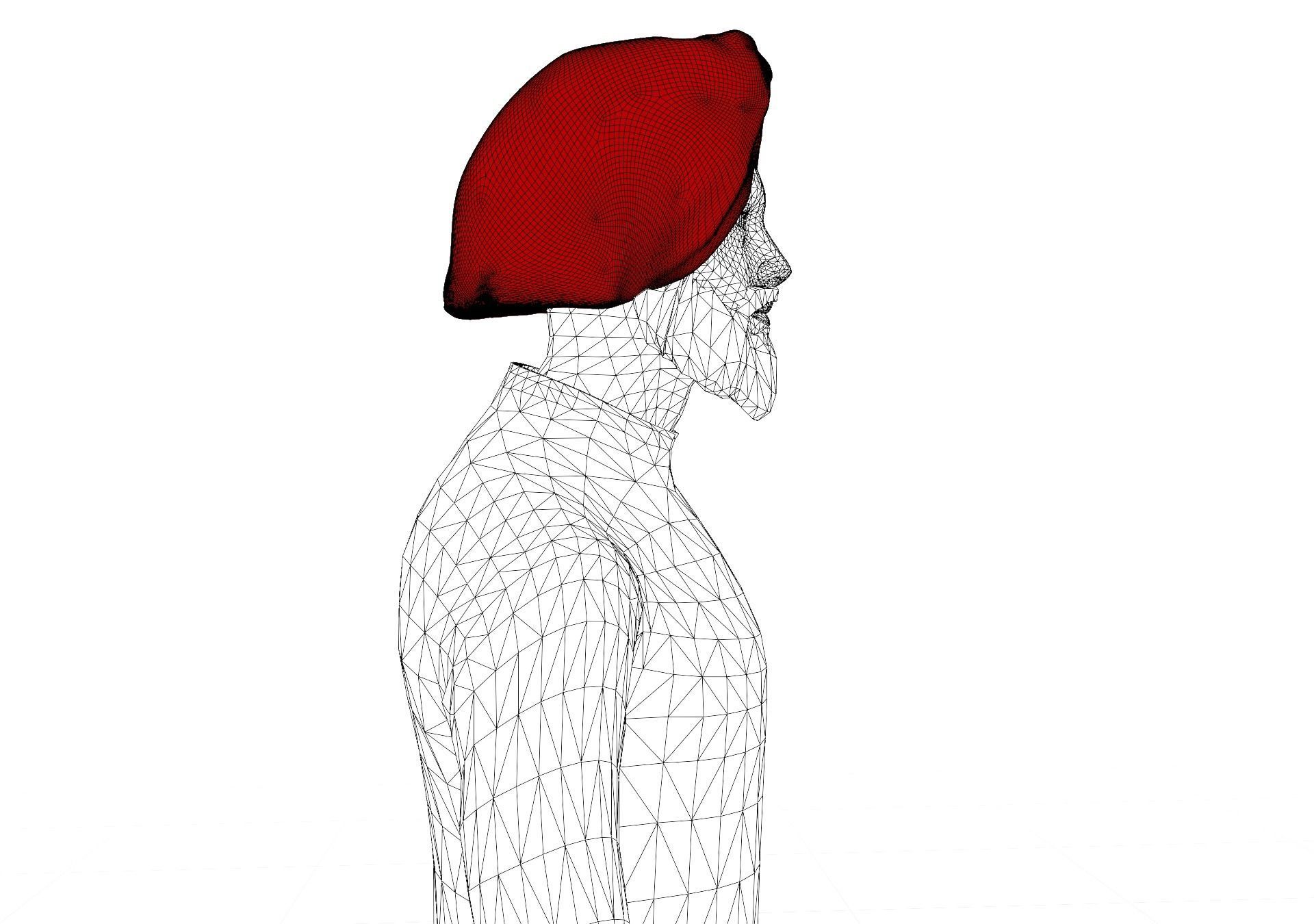 Sikh Sardar ji 3D Character Low-poly 3D model_7