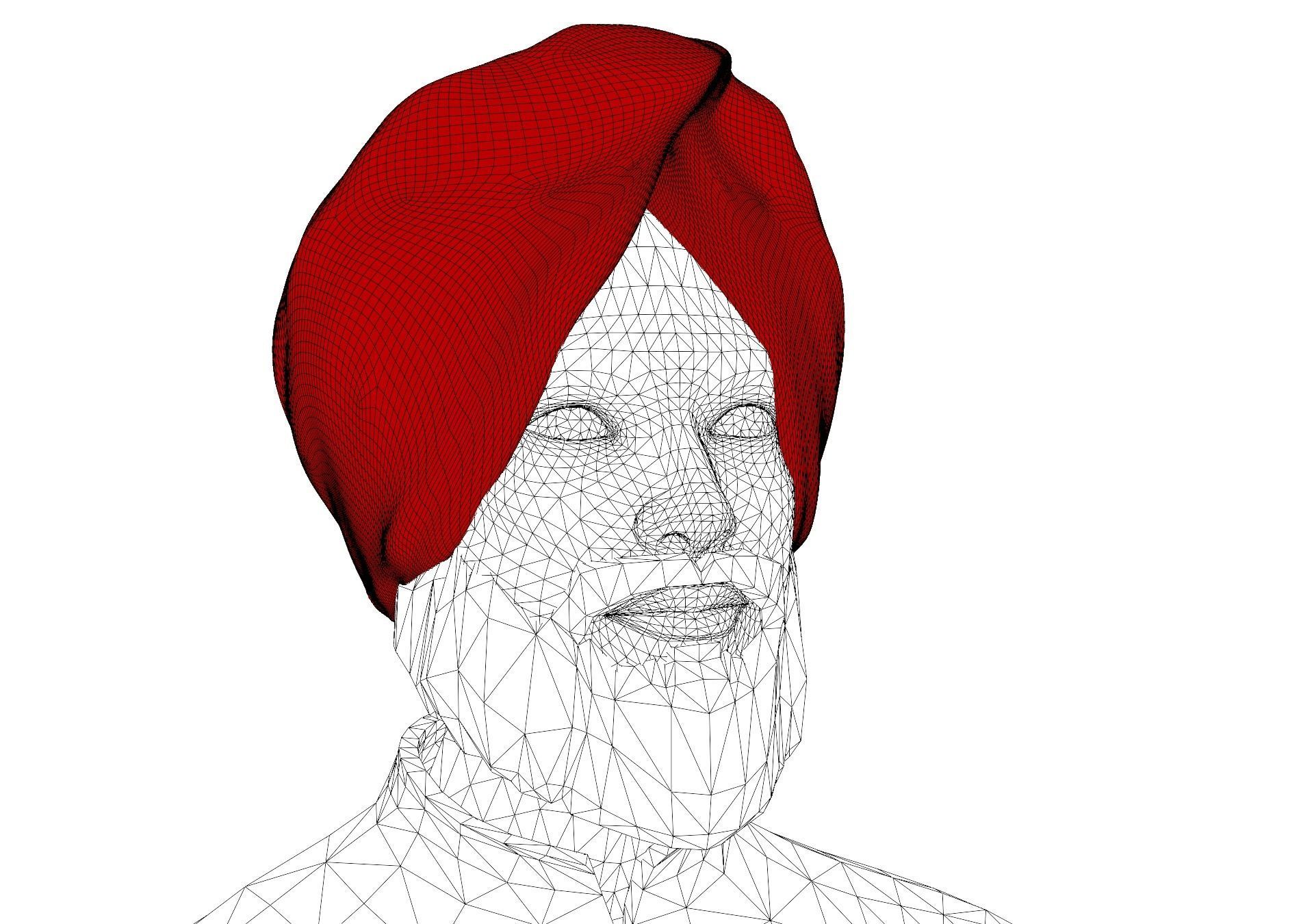 Sikh Sardar ji 3D Character Low-poly 3D model_6
