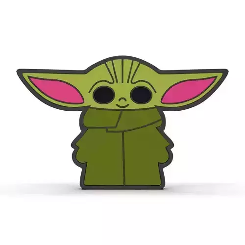 The Mandalorian 3d model Grogu By enamel
