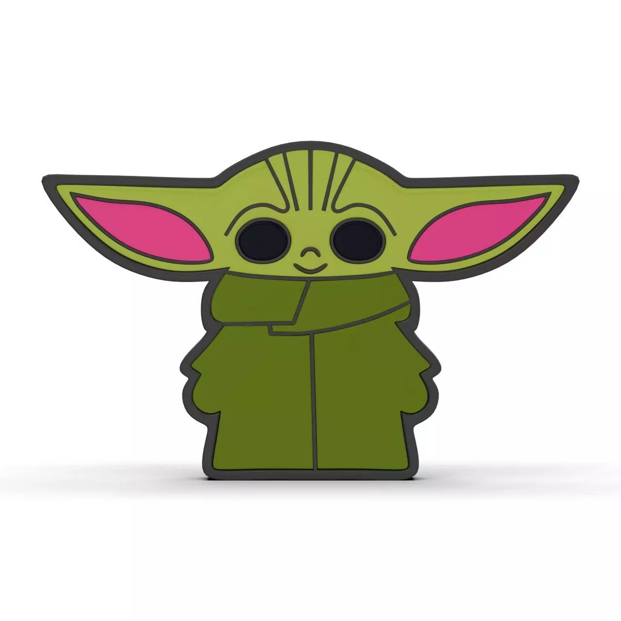 The Mandalorian 3d model Grogu By enamel 3D print model