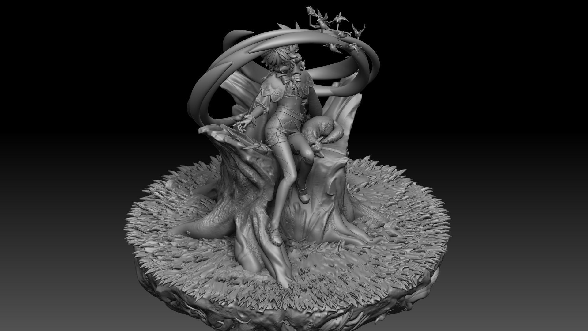 Genshin Impact Venti 3D print model_5