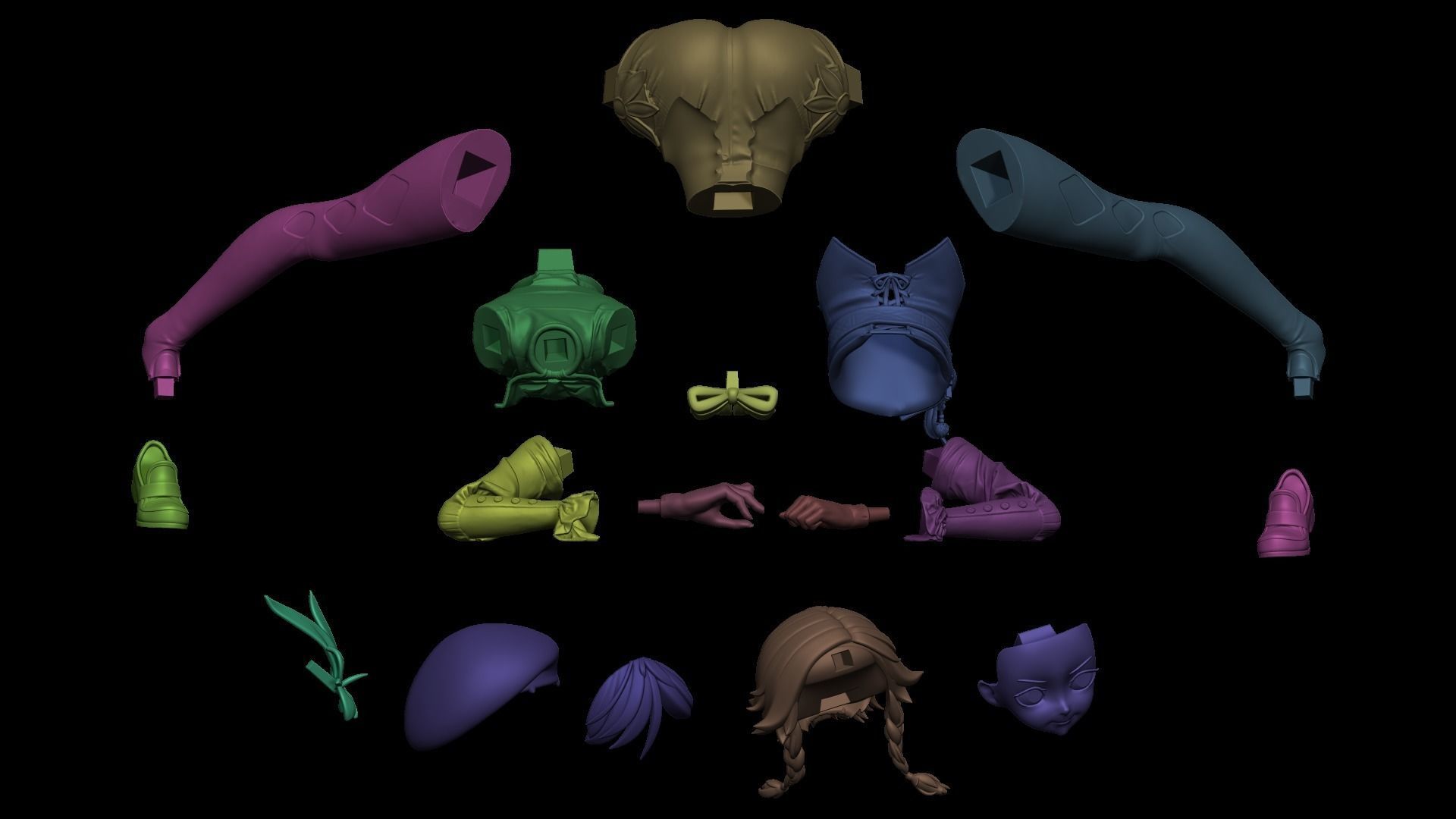 Genshin Impact Venti 3D print model_9