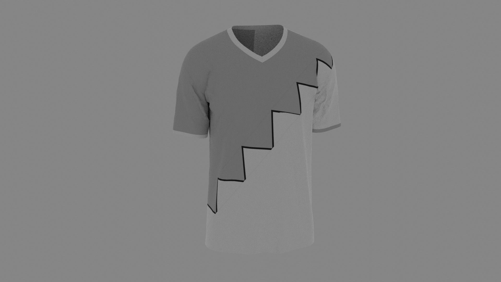 T-shirt mannequin wearing shirt Low-poly 3D model_7