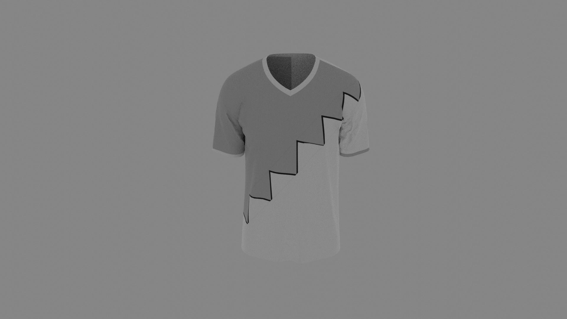 T-shirt mannequin wearing shirt Low-poly 3D model_4